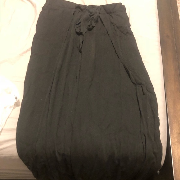 Life Of Leisure Side Slit Tie Pants - Picture 3 of 4